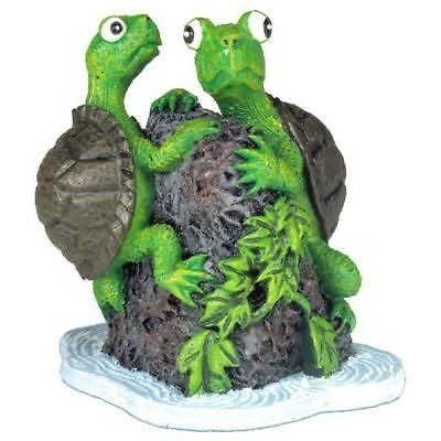 Mini 2 Aqua Critter Turtle Twins 802 ~ aquarium ornament fish tank 