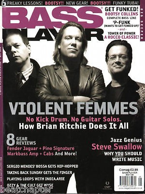 BASS PLAYER Guitar Magazine 5/2006 Violent Femmes Steve Swallow Bootsy