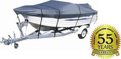 NEW 4 Seasons WATERPROOF Boat Cover 17   19 GRAY 600 DENIER