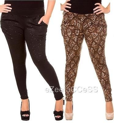 SeXY WoMeNS PLuS SiZe HaReM PaRaCHuTe PaNTS LeGGiNGS STReTCHY SeQuiN 