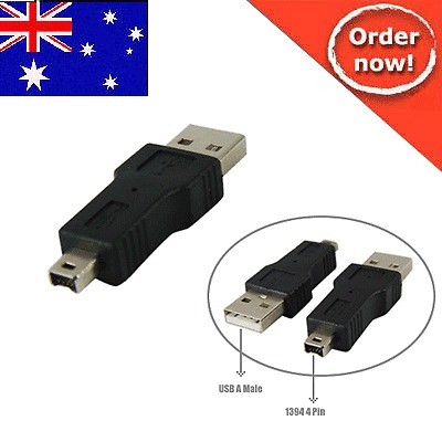 USB To Firewire iEEE 1394 4 Pin iLink Adapter Cable Converter Adapter 