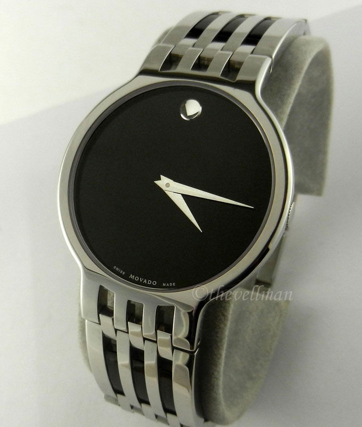   Swiss Movado Esperanza Stainless Ceramic 0606071 Watch $1295MSRP