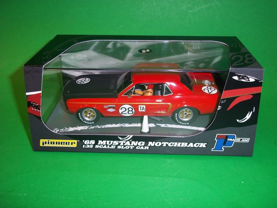 Pioneer 1/32 1968 Red Ford Mustang Notchback P039