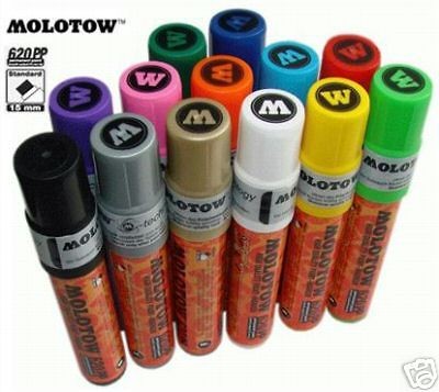 MOLOTOW 620   PERMANENT PAINT MARKER PEN 15MM NIB   REFILLABLE