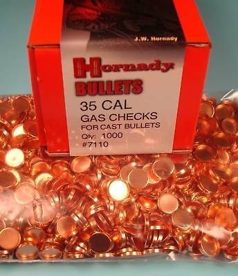 Hornady 1000  35 Caliber Gas Checks 38/357 New In Box #7110