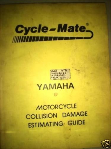 NOS Yamaha 1982 Motorcycle Collision Damage Guide