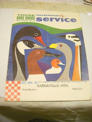 vintage magazine purina checkerboard garnavillo mill iowa rare ducks 