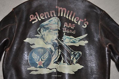 AVIREX Leather Jacket Type A 2/Glenn Millers AAF Band