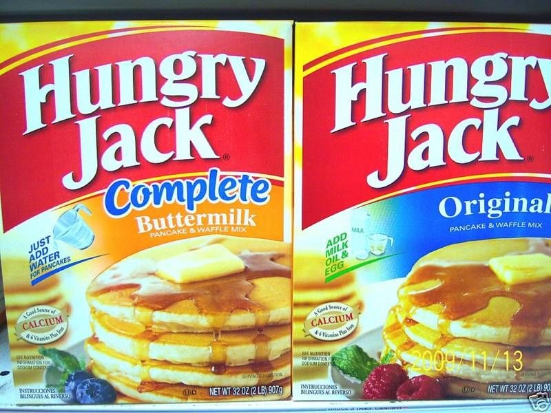 Mrs.Butterworth/ Aunt Jemima/ Hungry Jack Pancake Mix