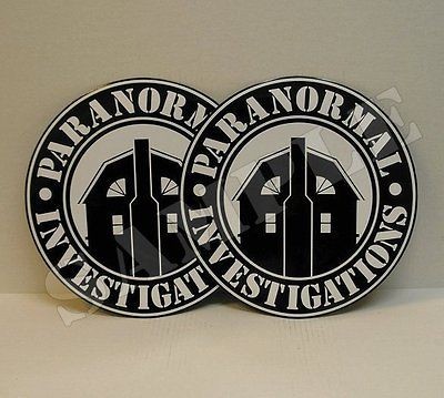 PARANORMAL INVESTIGATIONS   2 MAGNETIC CAR DOOR SIGNS Ghost Hunting