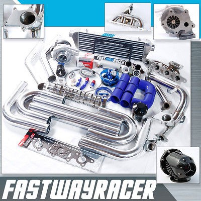 00 04 Ford Focus ZETEC 2.0L DOHC T3 T3/T4 T04E Turbo Kit Turbo 