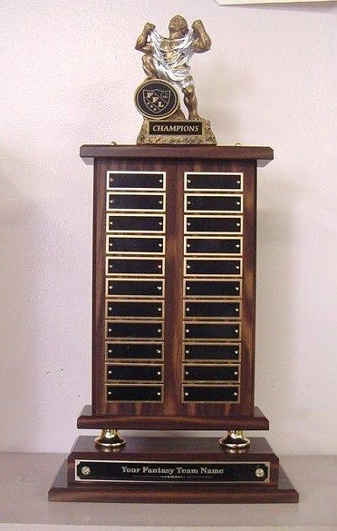   FOOTBALL PERPETUAL 22 YEAR AWARD TROPHY MONSTER NEW WITH FFL LOGO