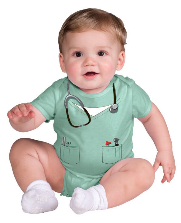 Doctor Suit Costume Baby Creeper Romper Snapsuit