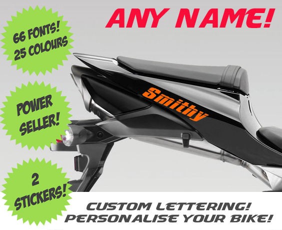 PERSONALISED NAME STICKERS DECALS GRAPHICS Aprilia RS4 125 50 