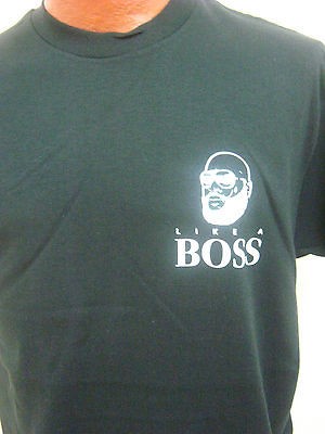 MENS T SHIRT RAPPER RICK ROSS LIKE A BOSS WHITE S XL 3X 4X 5X FREE 