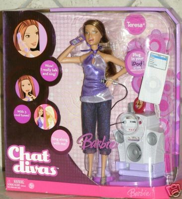 BARBIE TERESA DOLL CHAT DIVAS CAN TALK & SING   NIB