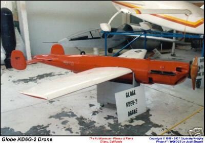 KD6G 2 Globe Drone MQM 40 Firefly Plane Wood Model Big