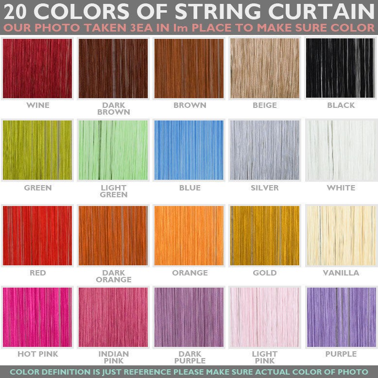 20COLOR STRING CURTAIN FRINGE PANEL ROOM DIVIDER partition DOOR WINDOW 