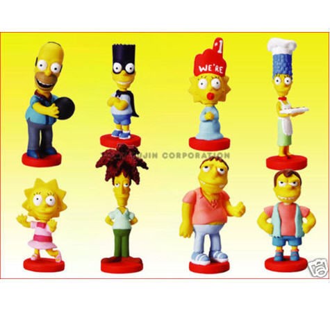   SIMPSONS SERIES 4 MINI FIGURE BOBBLEHEAD CUP CAKE TOPPERS YOU PICK ONE