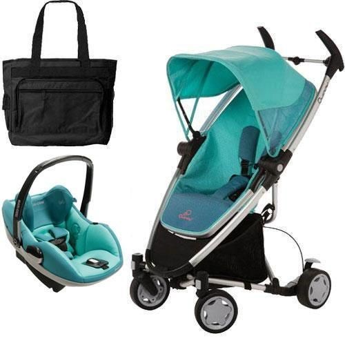 Quinny Zapp Xtra Travel system w/diaper bag and Prezi car seat 