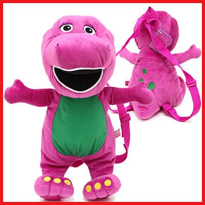 Barney Plush Doll Backpack Jumbo Stuffed Toy Plush Bag 17 Licensed