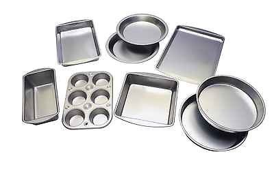   Baker Baking Dishes Set 9 Piece Bakeware Oven Pans Set New Fast Ship