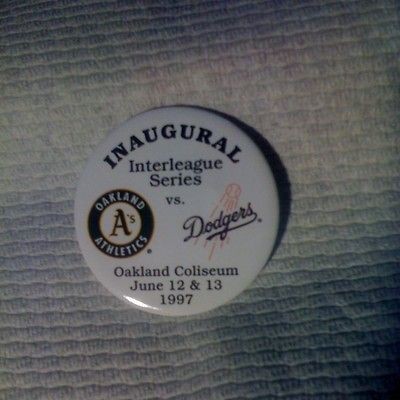 Interleague Button (Inaugural)   A*s vs Dodgers   SGA   ERROR