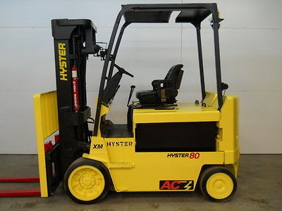   8000 lb CAPACITY ELECTRIC FORKLIFT LIFT TRUCK RECONDTIONED BATTERY