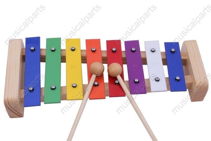 High quality COLOURFUL 8 KEY Aluminum XYLOPHONE /GLOCKENSPIEL