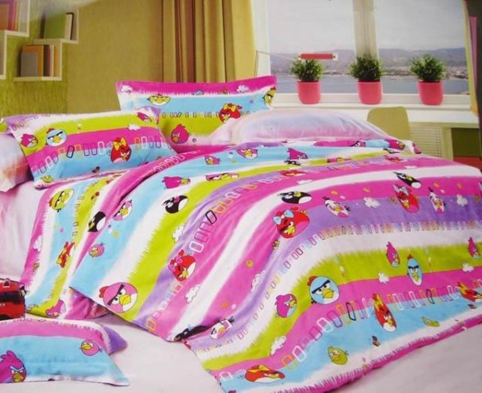   Bird Tailor Make Cotton Bedding Fitted Bedsheet/Quilt​/Curtain RARE