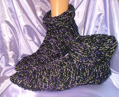 Wizard Slipper Sock Knitting Pattern Mens sizing By Knitwitz