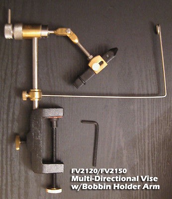 Fly Tying Vise   Multi Directio​nal Rotating w/Bobbin Arm   FV2120B