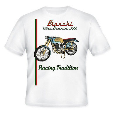 BIANCHI 125 CC BERNINA 1960   NEW AMAZING GRAPHIC QUOTE T SHIRT   S M 