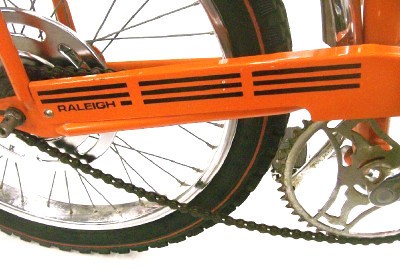 Raleigh Chopper Muscle Bike Black Chain Guard Decal