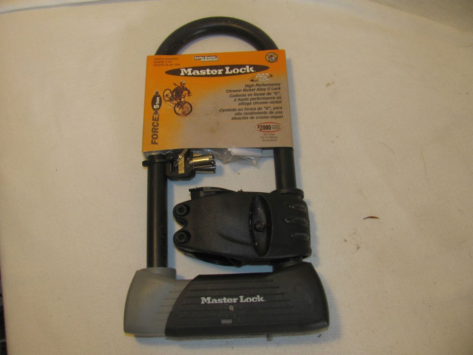 New Masterlock U Lock bicycle lock Force 5 ton 8197DPRO / Free 