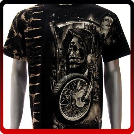   shirt M L XL XXL SPECIAL Tattoo STUD Street Skull Motorcycle Bike