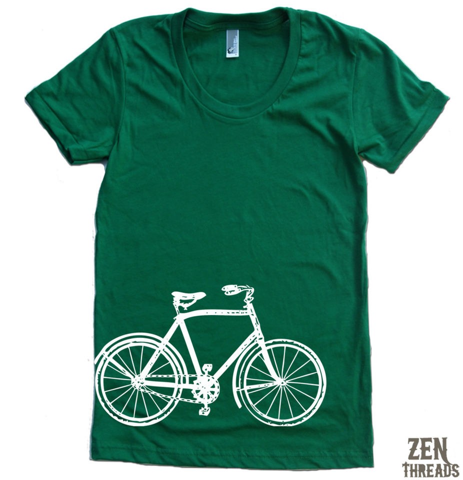 Womens VINTAGE BIKE t shirt american apparel S M L XL