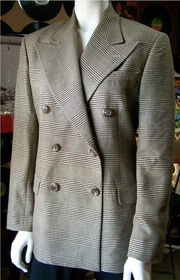 VTG 90s 8 Blue Label Ralph Lauren Brown Tan Plaid Blazer NWT $475 NEW