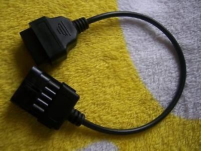 Opel Cable Adapter Connector 10 Pin OBD to OBD2 Female OP COM TECH2 