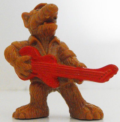 Alf Figurine with Red Guitar 1988 Vintage Plastic Figure 2 inches tall