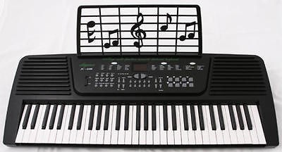   BLACK 54 Key Electronic Music Keyboard Electric Piano Multi Sound