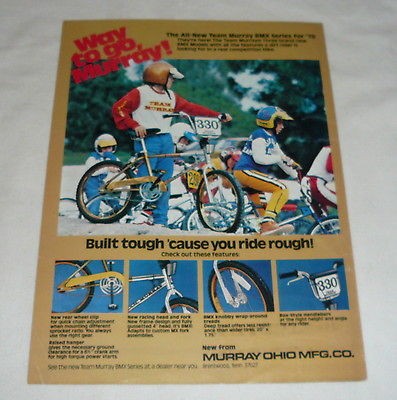 1978 bicycles ad page ~ WAY TO GO Team Murray BMX Series