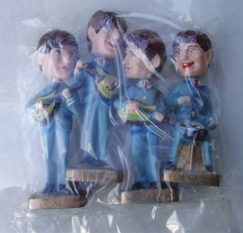 Beatles Bobblehead Nodders Hong Kong 1960s MISP Rare Vintage Authentic 