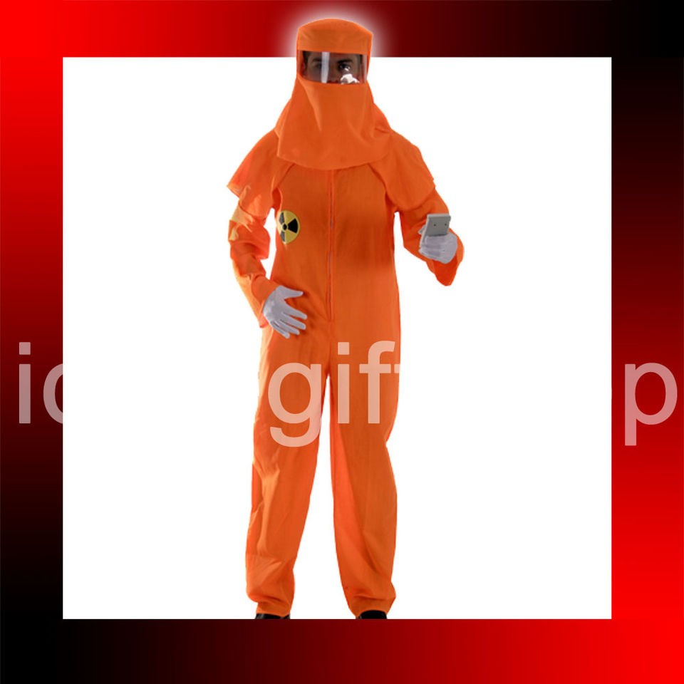 RADIATION SUIT ORANGE BOILER HAZZARD HALLOWEEN COSTUME