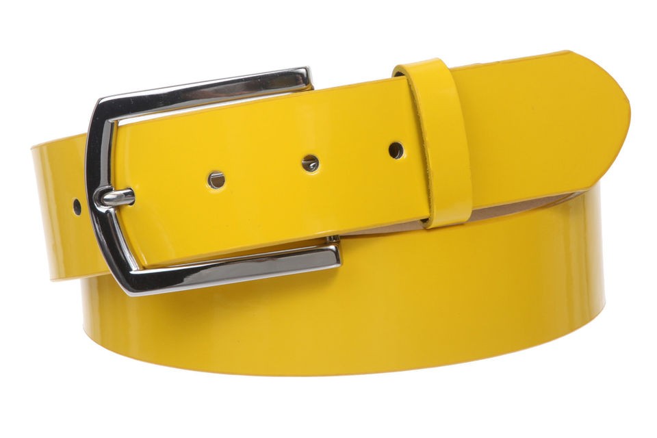   38 mm) Snap On Nickel Free Faux Synthetic Patent Leather Fashion Belt