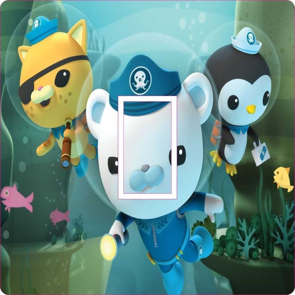 OCTONAUTS BEDROOM LIGHT SWITCH COVER / STICKER