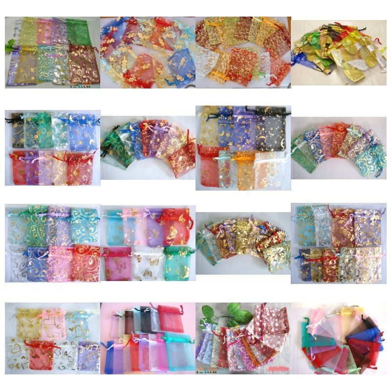 wholesale wedding Organza jewelry jewelry packing favour gift bags 