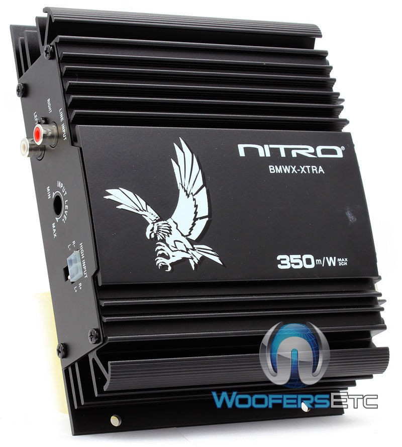   NITRO AMP 2CH CAR MOTORCYCLE BIKE 350W MAX SPEAKERS TWEETERS AMPLIFIER