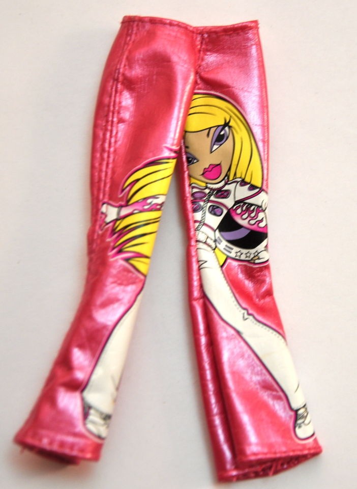 Bratz Doll Pink Car Racer PLeather Pants