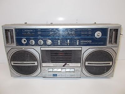   1980s Kenwood Japan CR 100 Boom Box Ghetto Blaster Stereo Radio Tape